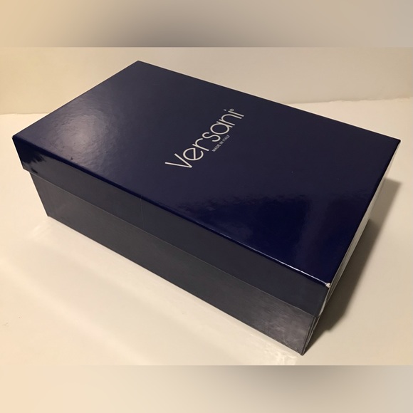 Vintage Womens Versani Italy Gold Shoes 7 lv gucci korrs Luxury Fashion Rl Prom - Picture 12 of 13